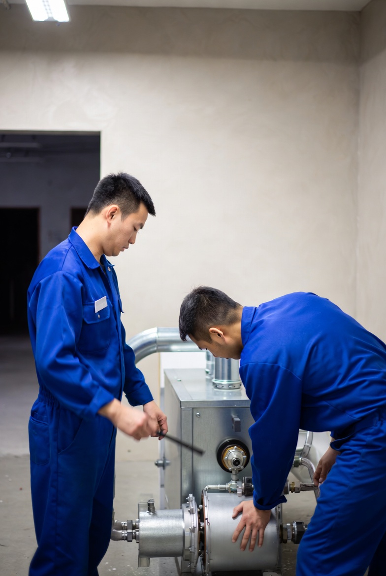 Installing high-efficiency furnaces designed to reduce energy costs and improve home heating comfort